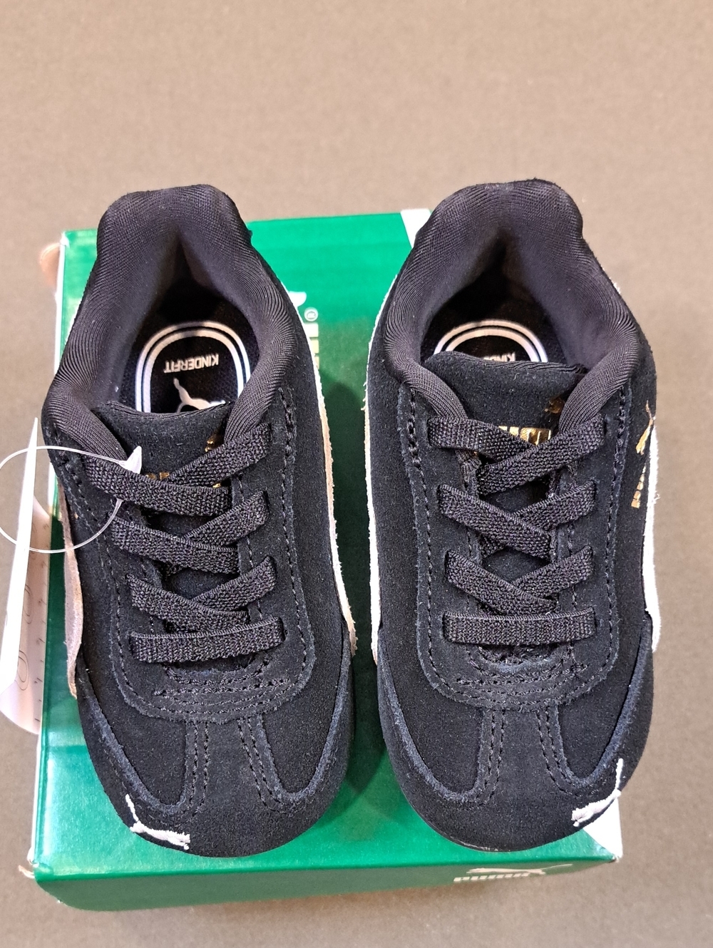PUMA Speedcat AC Toddler Sneaker - Color: Black / White - Size: Toddler 5C - Picture 2 of 10